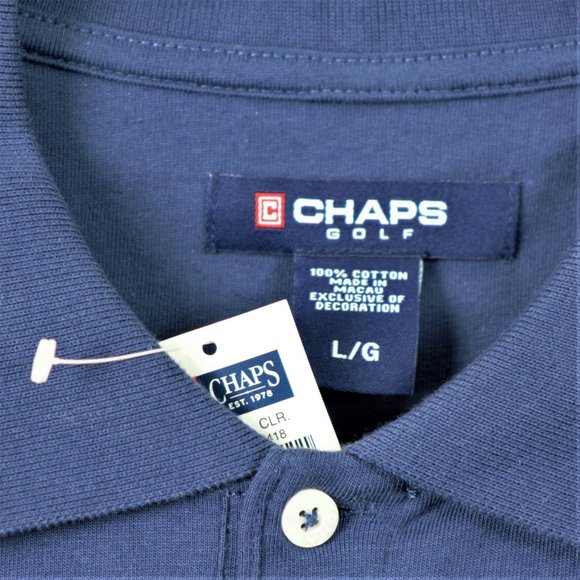 Chaps New Men’s L/G Designer Golf Shirt - Picture 9 of 16